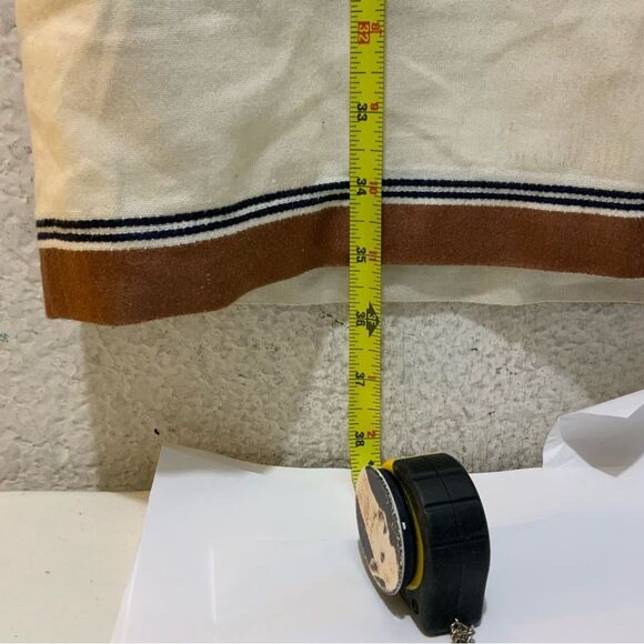 LORO PIANA Colorful Linen Stripe Shift Dress size 40 /US 6 made in ITALY D2 - Picture 7 of 9